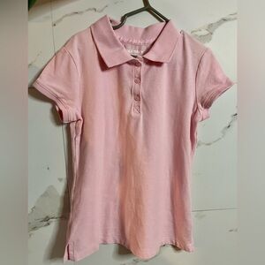 Old Navy Light Pink Girls Polo Short Sleeve Top